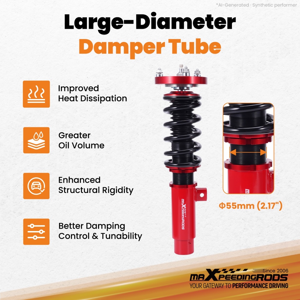 MaXpeedingrods 24 Way Damper Coilover Shocks compatible for BMW E92 E93 06-13 3 SERIES RWD