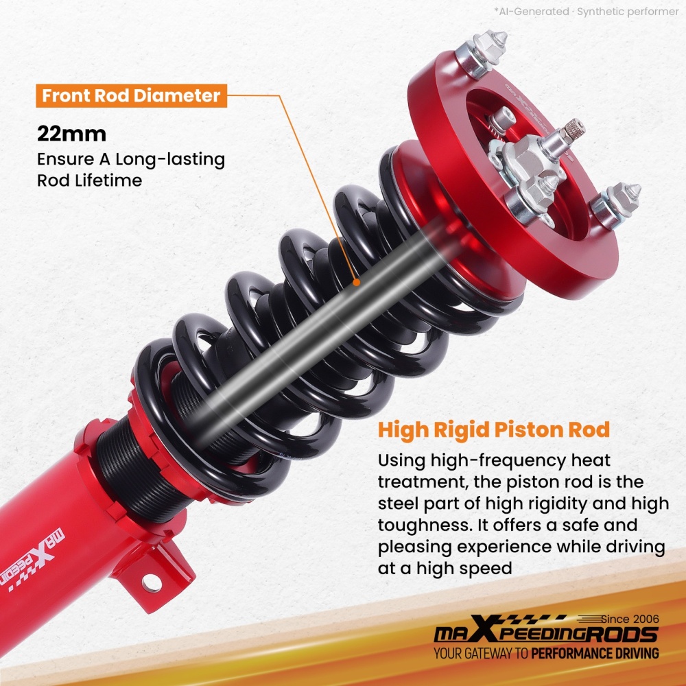 MaXpeedingrods 24 Way Damper Coilover Shocks compatible for BMW E92 E93 06-13 3 SERIES RWD