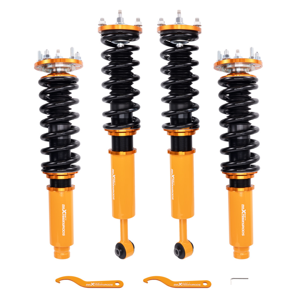 Maxpeedingrods Amortiguador Coilovers Kits de suspensión 24 vías ajustables Compatible para Honda Accord 2003-2007