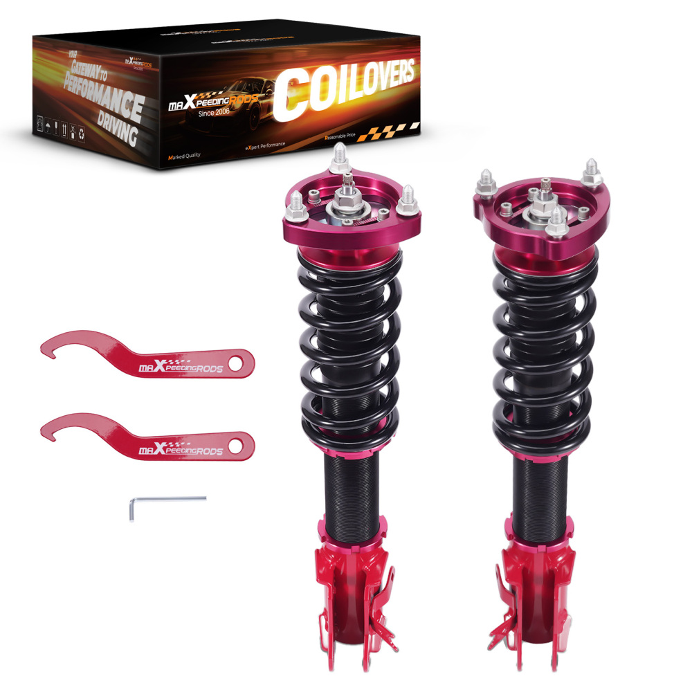 Front 24 Way Damping Coilovers Suspension Lowering Kit compatible for Honda Civic 06-11