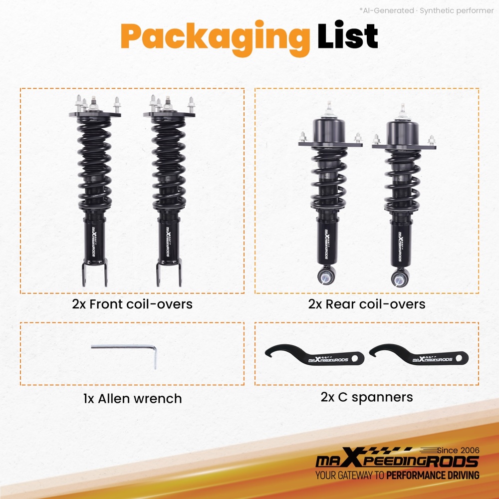 Performance Coilovers compatible for Mazda MX5 Miata (NC) 06-15