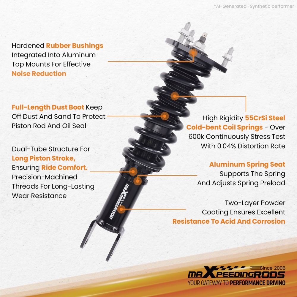 Performance Coilovers compatible for Mazda MX5 Miata (NC) 06-15