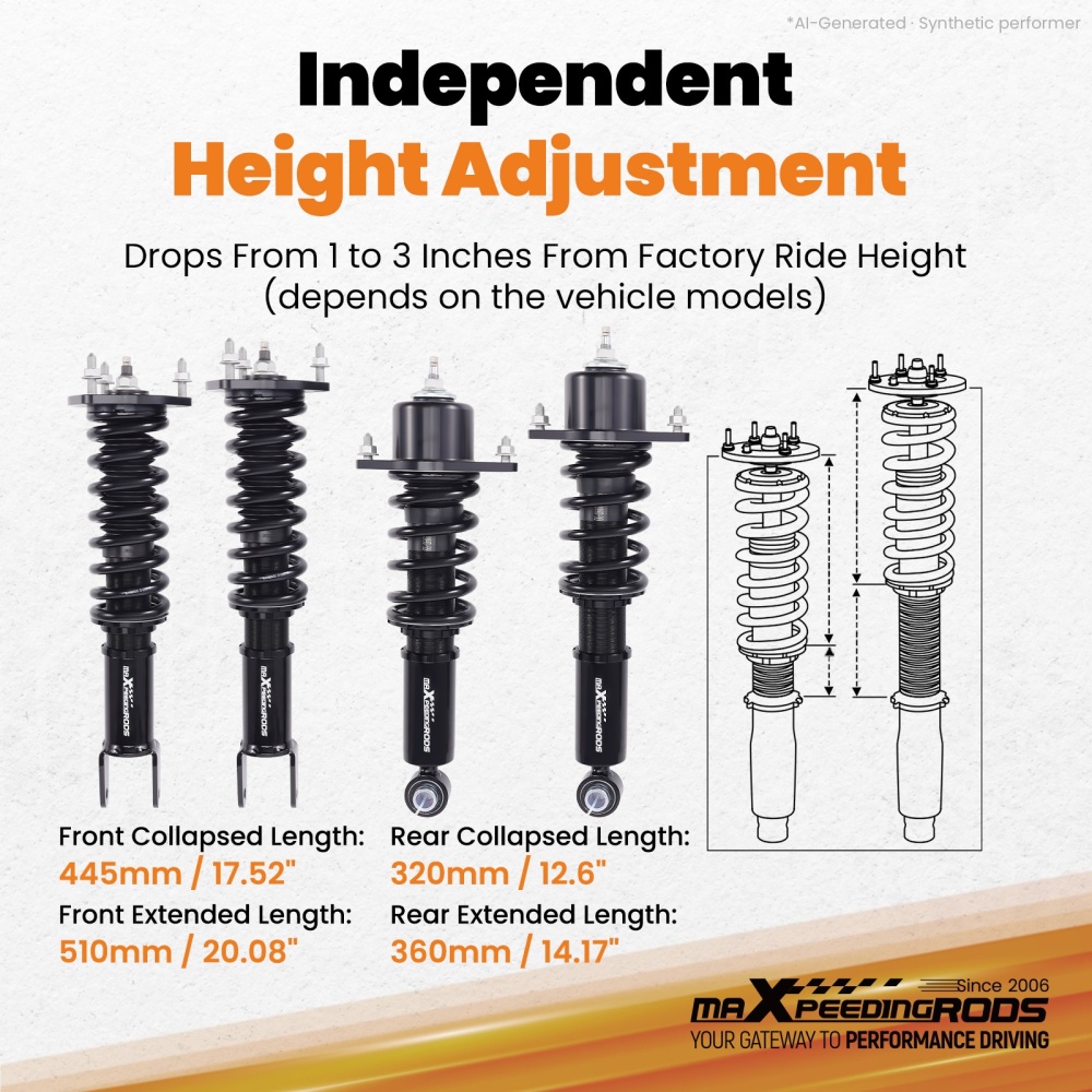 Performance Coilovers compatible for Mazda MX5 Miata (NC) 06-15