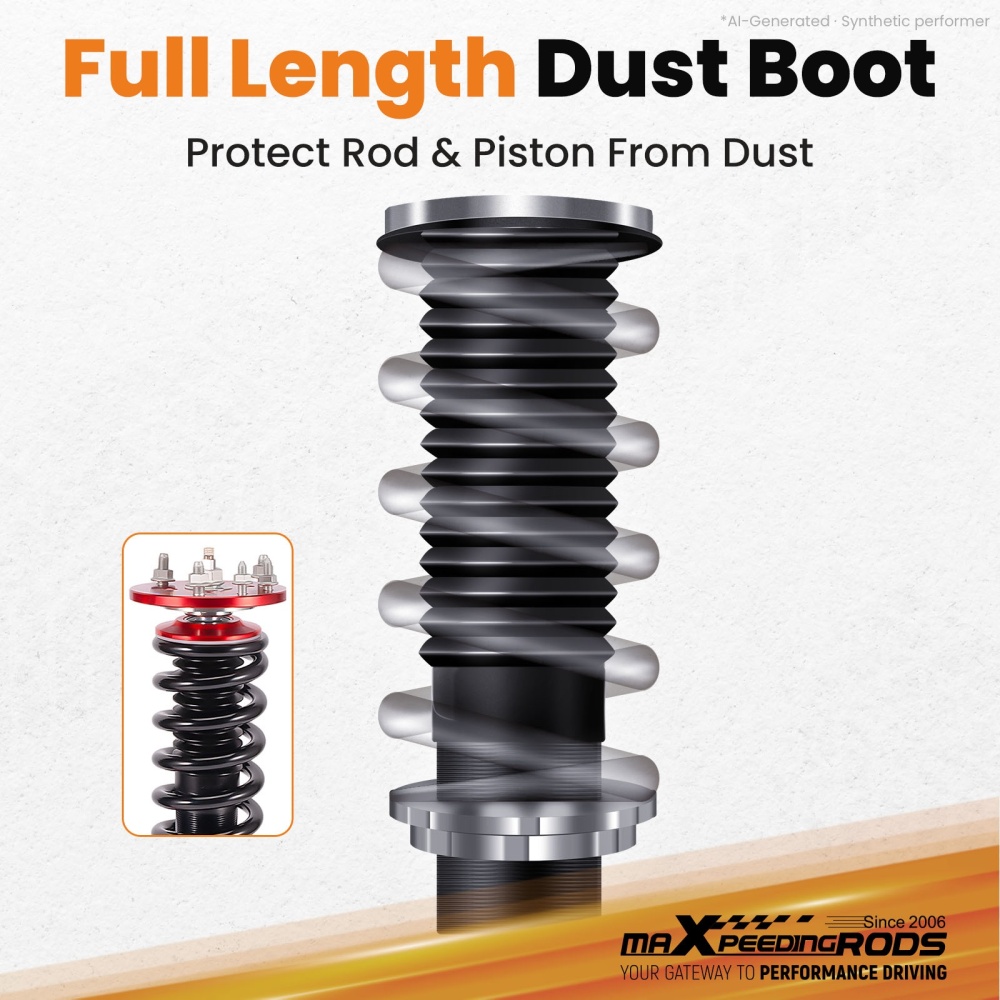 Maxpeedingrods Coilover Lowering Kit Adjustable Damper compatible for ACURA TL 09-14
