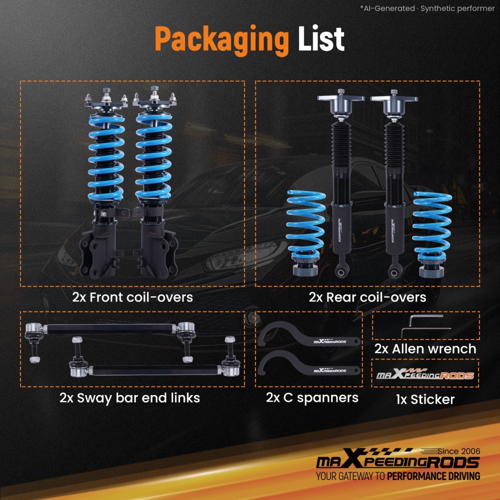 T6 Coilovers compatible for Mazda CX-5 KF 2017-2021 2.0 2.2 2.5