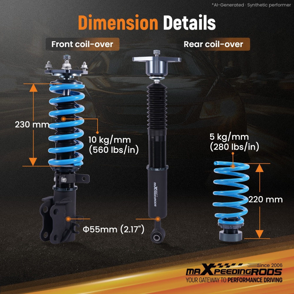 T6 Coilovers compatible for Mazda CX-5 KF 2017-2021 2.0 2.2 2.5