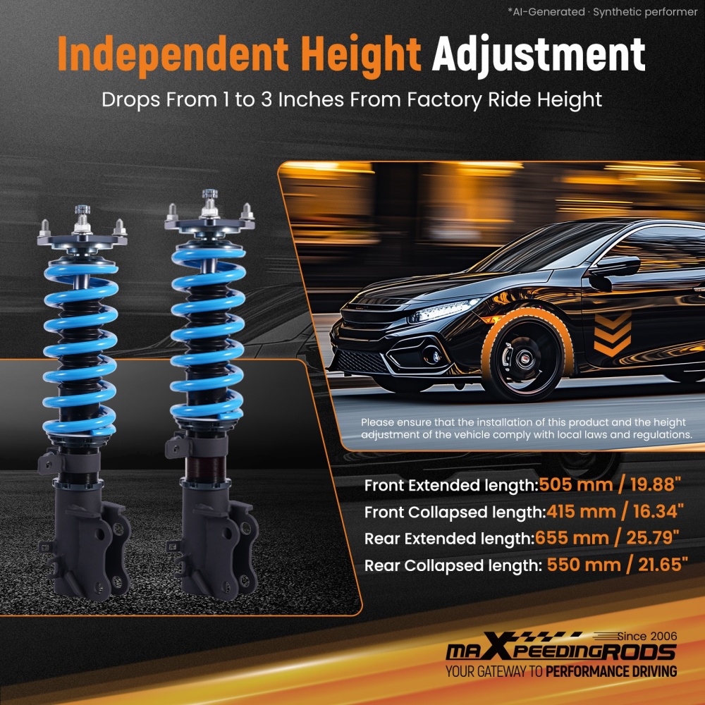 T6 Coilovers compatible for Mazda CX-5 KF 2017-2021 2.0 2.2 2.5