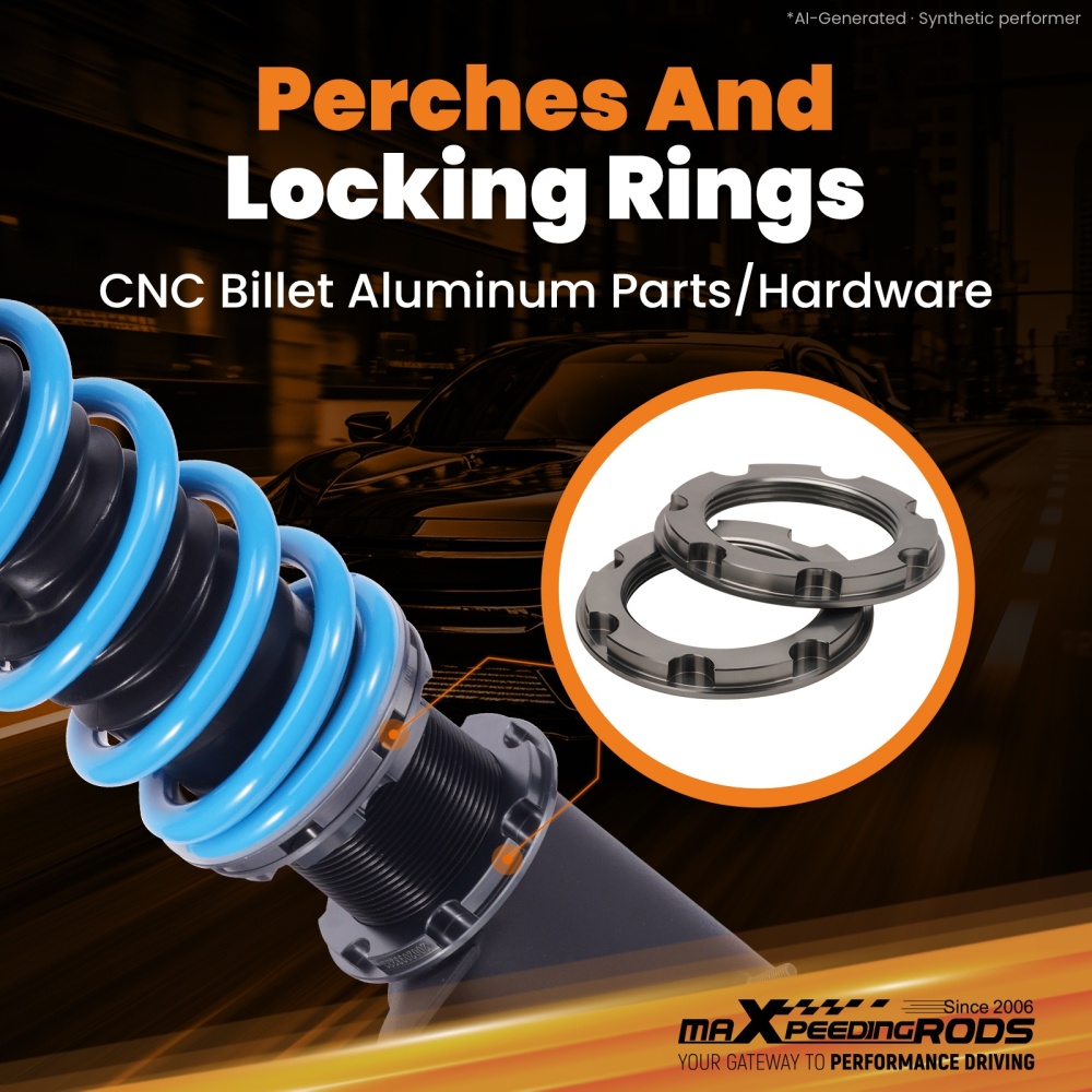MaXpeedingrods T6 Racing Coilover Suspension Lowering Kit compatible for BMW Z3 E36 96-02