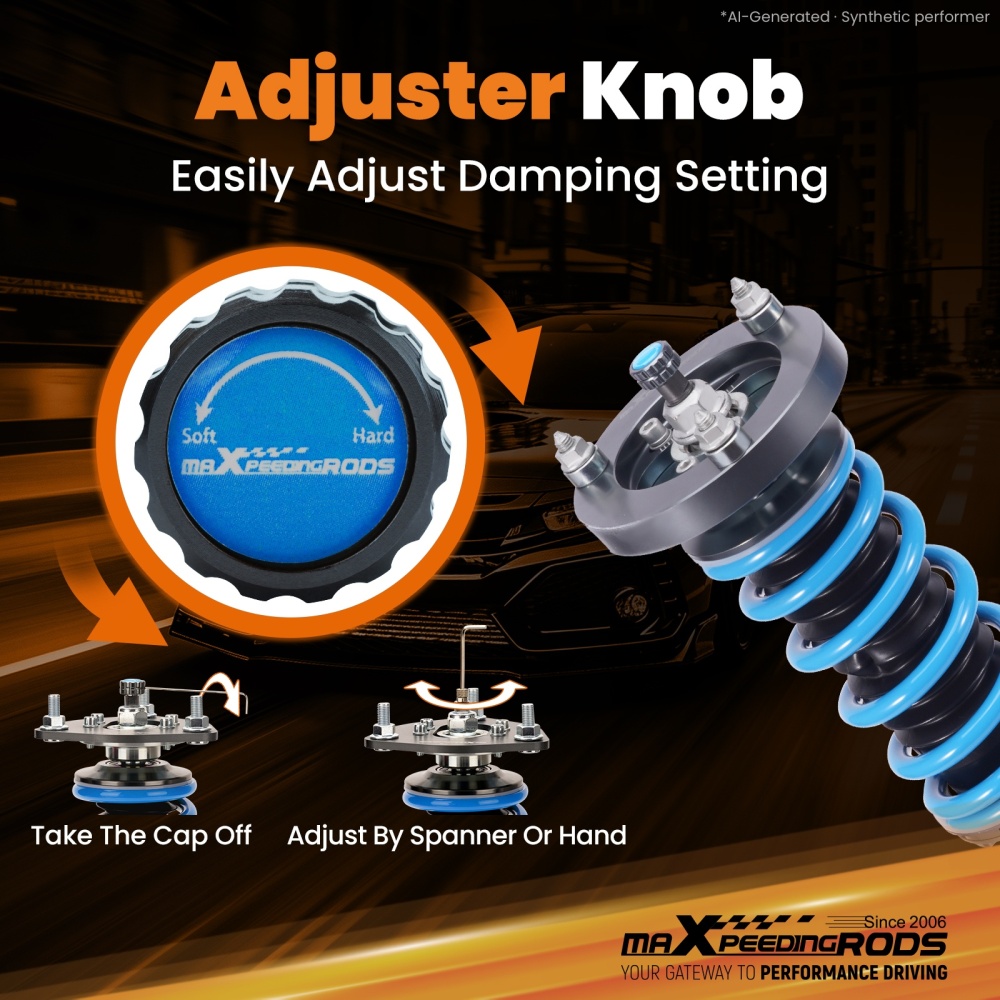 MaXpeedingrods T6 Racing Coilover Suspension Lowering Kit compatible for BMW Z3 E36 96-02