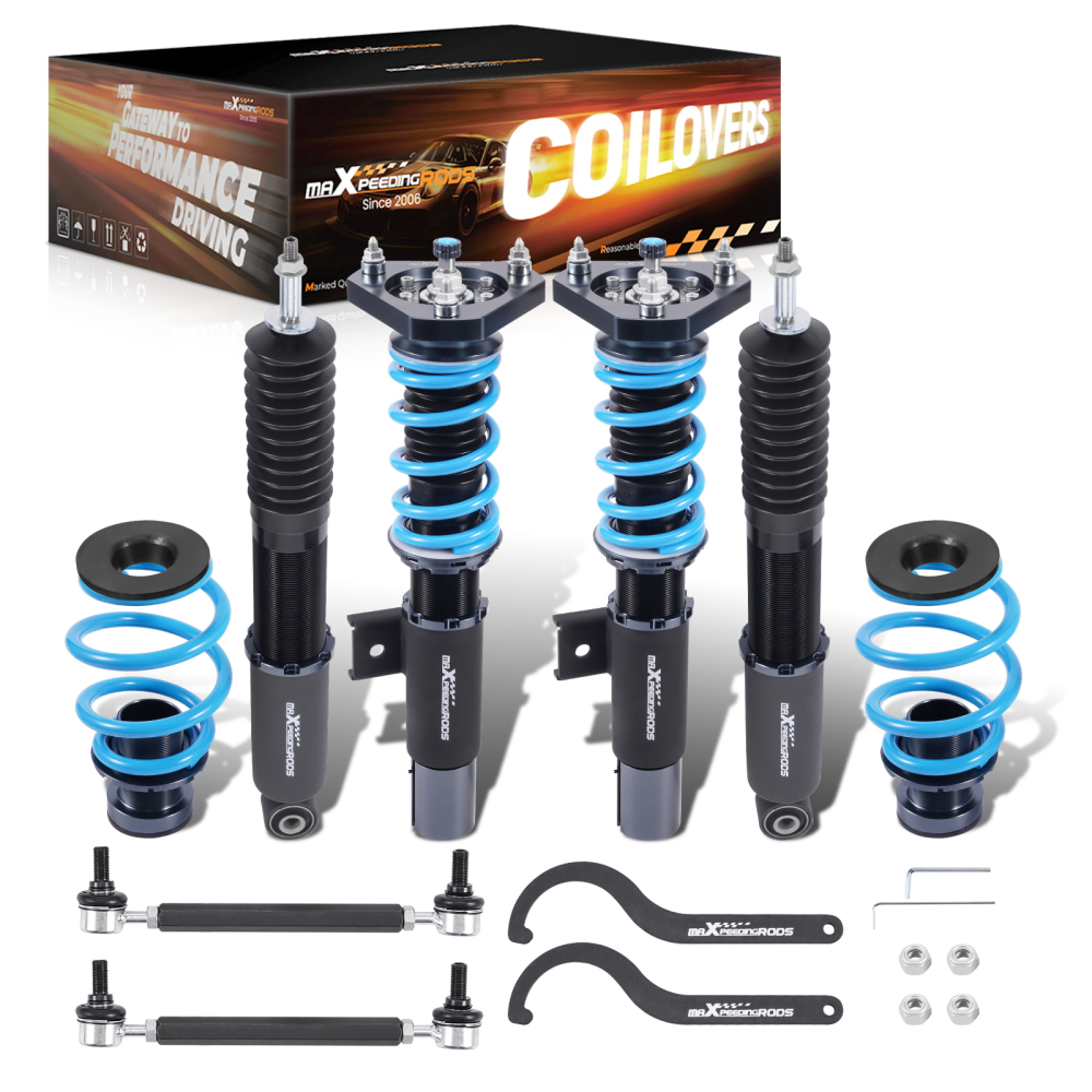 Coilover Suspension Kit compatible for VW Golf MK5 MK6 Jetta 2003-2019 24-Way Adjustable