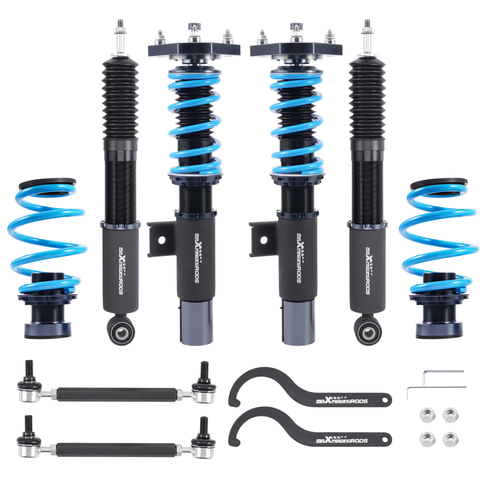 Coilover Suspension Kit compatible for VW Golf MK5 MK6 Jetta 2003-2019 24-Way Adjustable