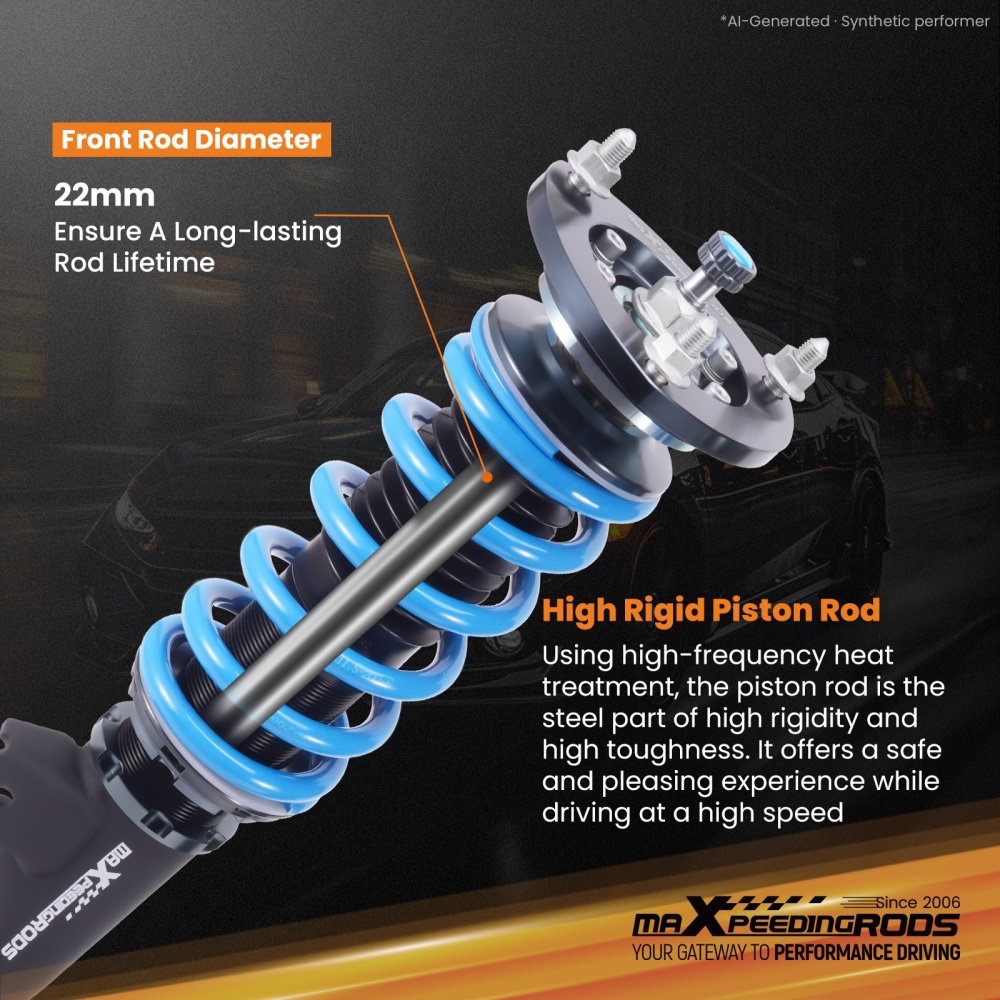 MaXpeedingrods T6 Coilover Suspension Kit compatible for Mazda 3 (BP) Sedan Hatchback 2019+