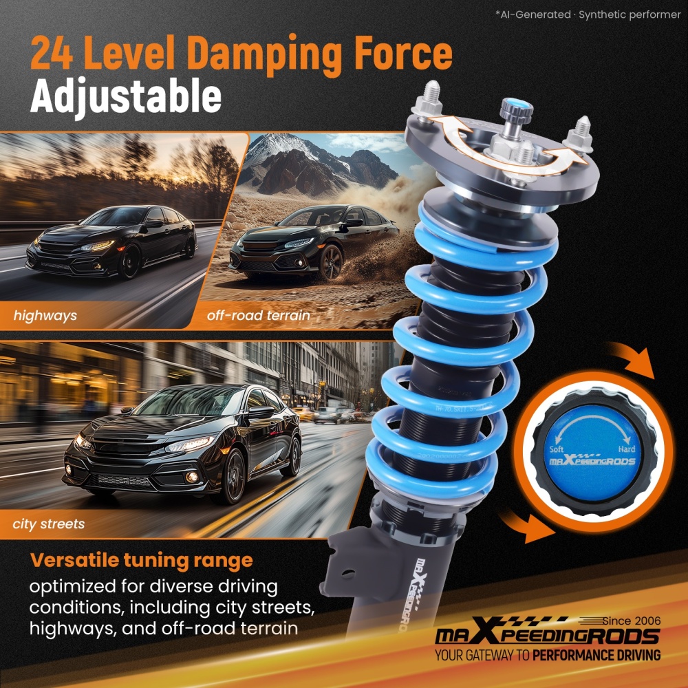 MaXpeedingrods T6 Coilover Suspension Kit compatible for Mazda 3 (BP) Sedan Hatchback 2019+