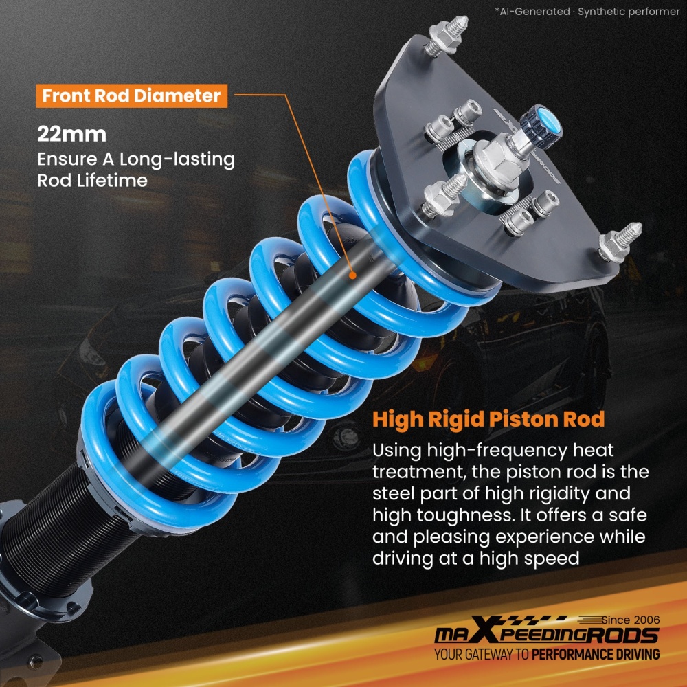 MaXpeedingrods 24 Way Adj. Coilovers Lowering Kit compatible for SUBARU OUTBACK BL/BP 03-09