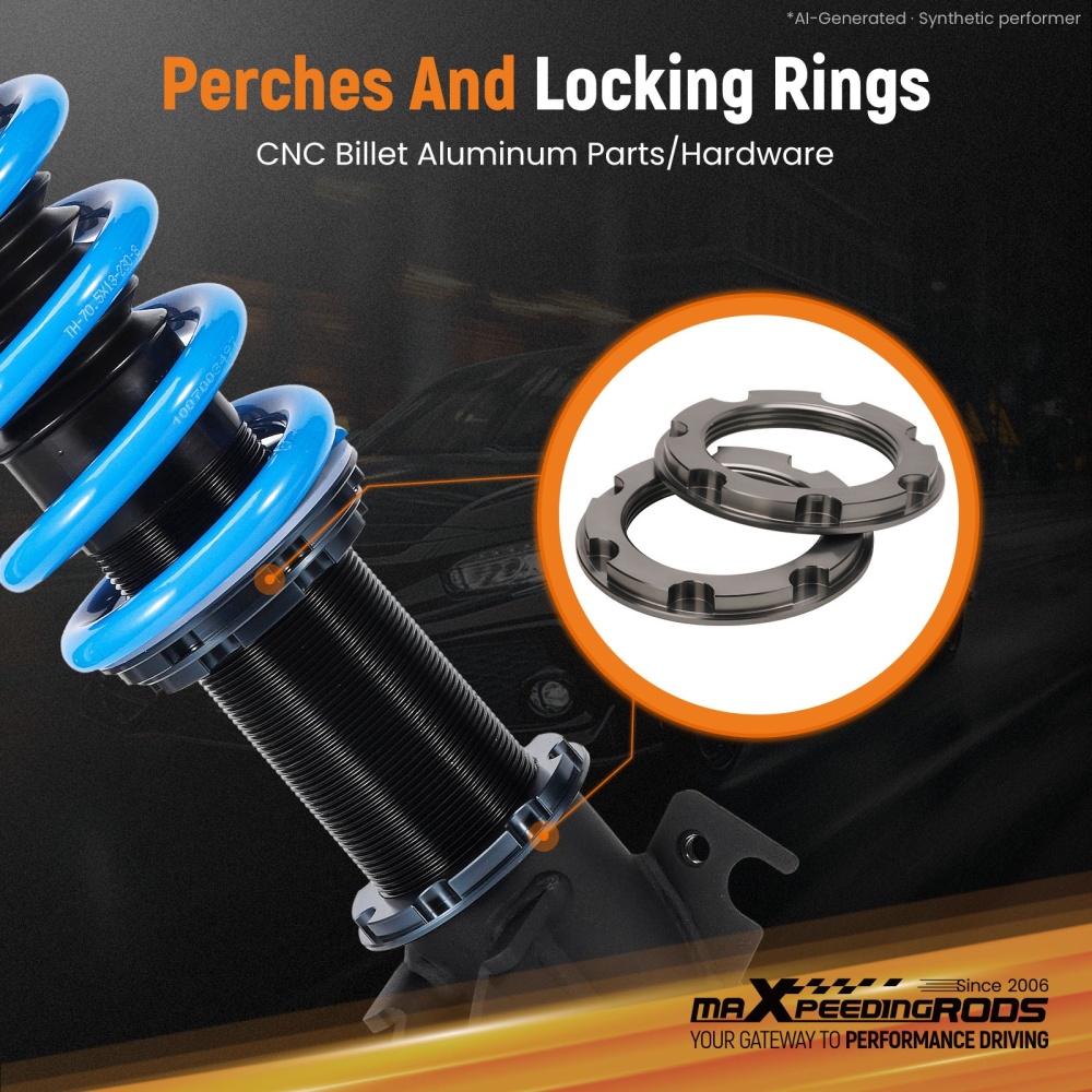 MaXpeedingrods 24 Way Adj. Coilovers Lowering Kit compatible for SUBARU OUTBACK BL/BP 03-09