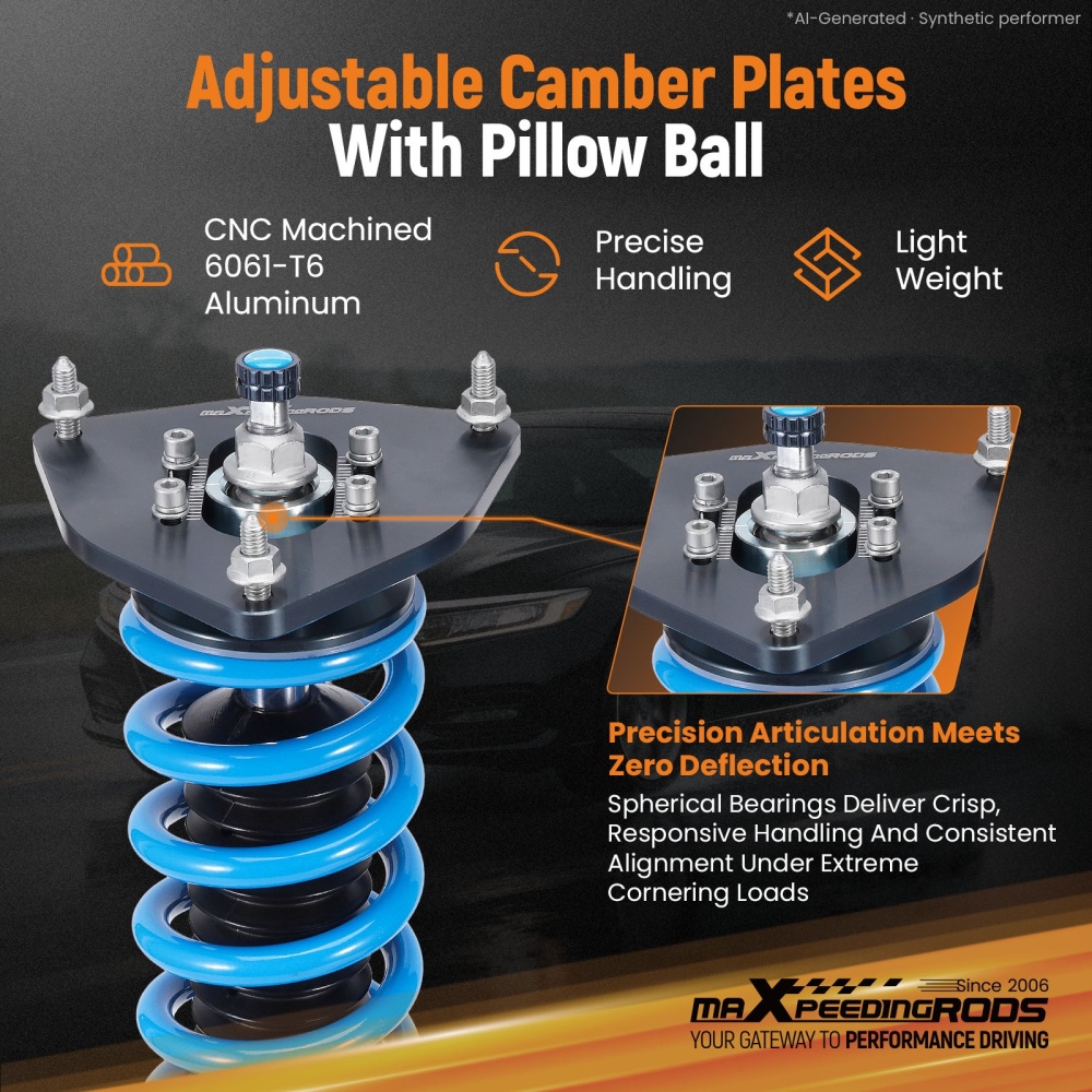 MaXpeedingrods 24 Way Adj. Coilovers Lowering Kit compatible for SUBARU OUTBACK BL/BP 03-09