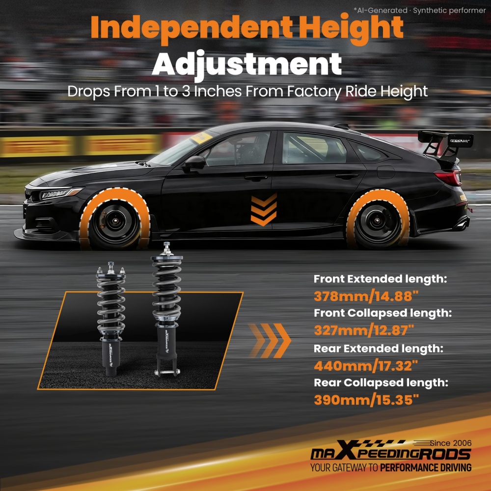 Performance Coilovers Kit compatible for Honda Civic 1988-00 EC ED EE EF EJ EK EM1 EJ6