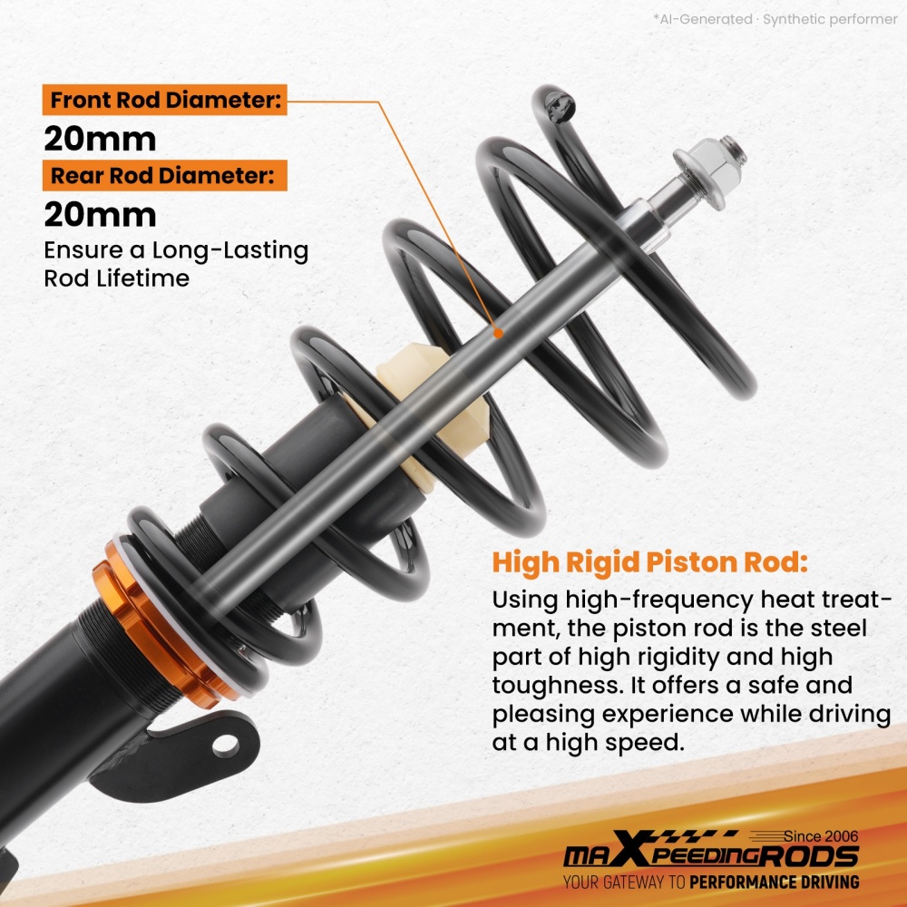 Coilovers Height Adjsustable compatible for MINI COOPER R50, R53 2002-2006