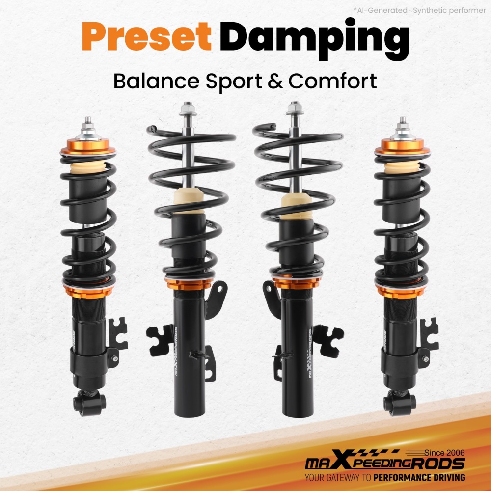 Coilovers Height Adjsustable compatible for MINI COOPER R50, R53 2002-2006