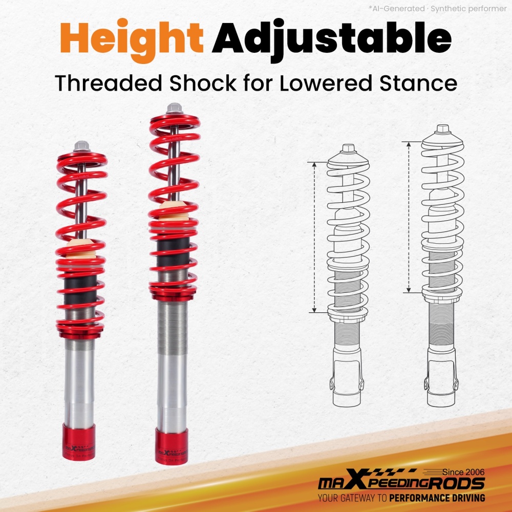 Compatible for Bmw e39 5 Series Sedan530D (1995-2003) Coilovers Shock Sruts Kit  Lowering Kit