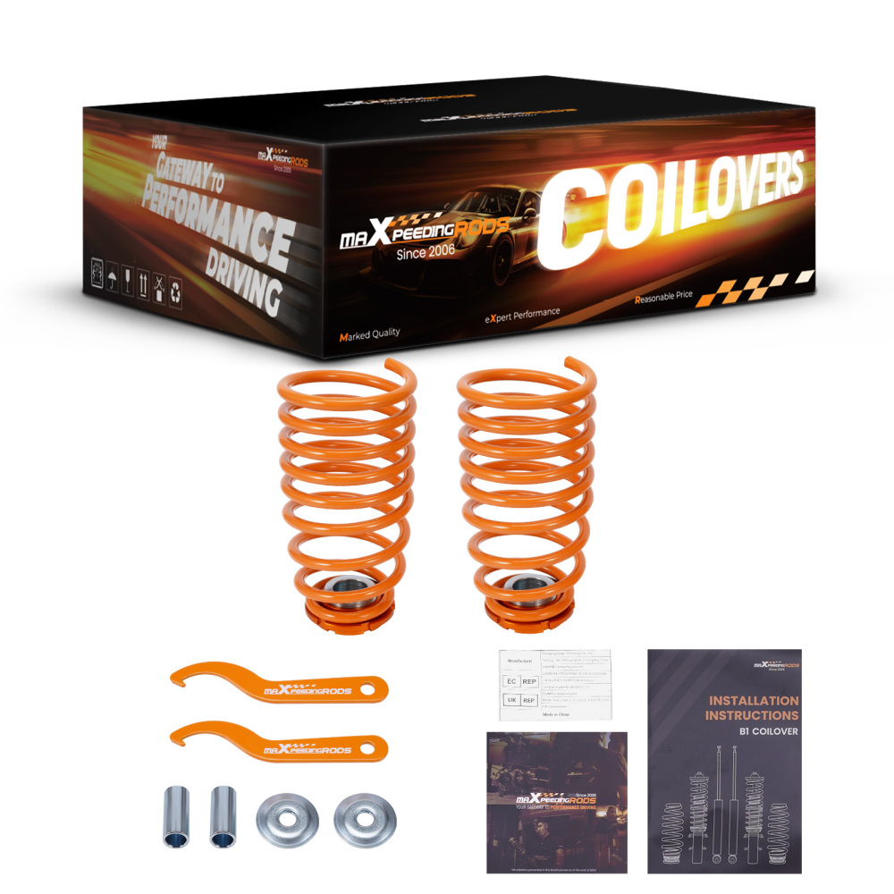 Amortisseurs Combinés Filetés compatible pour Fiat 500 312 compatible pour Abarth Panda compatible pour Lancia Coilovers