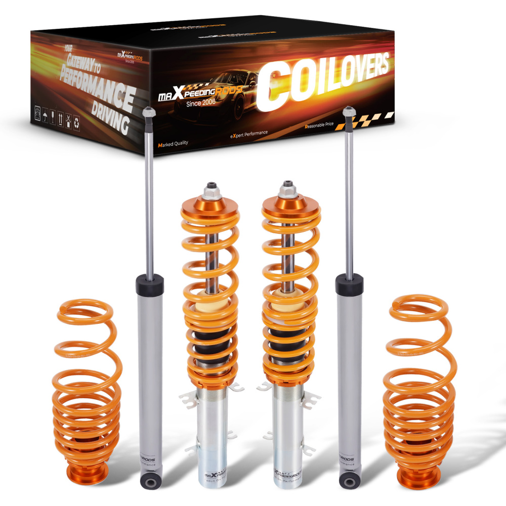 Coilovers Suspension Kit compatible for VW Golf Mk4 (1J) 2WD Inc GTi Shock Spring