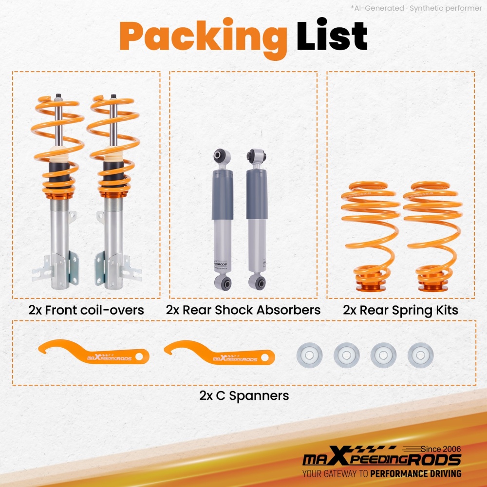Coilovers Suspension Kit compatible for Vauxhall Astra H MK5 04 -10 VXR Van CDTi Zafira B
