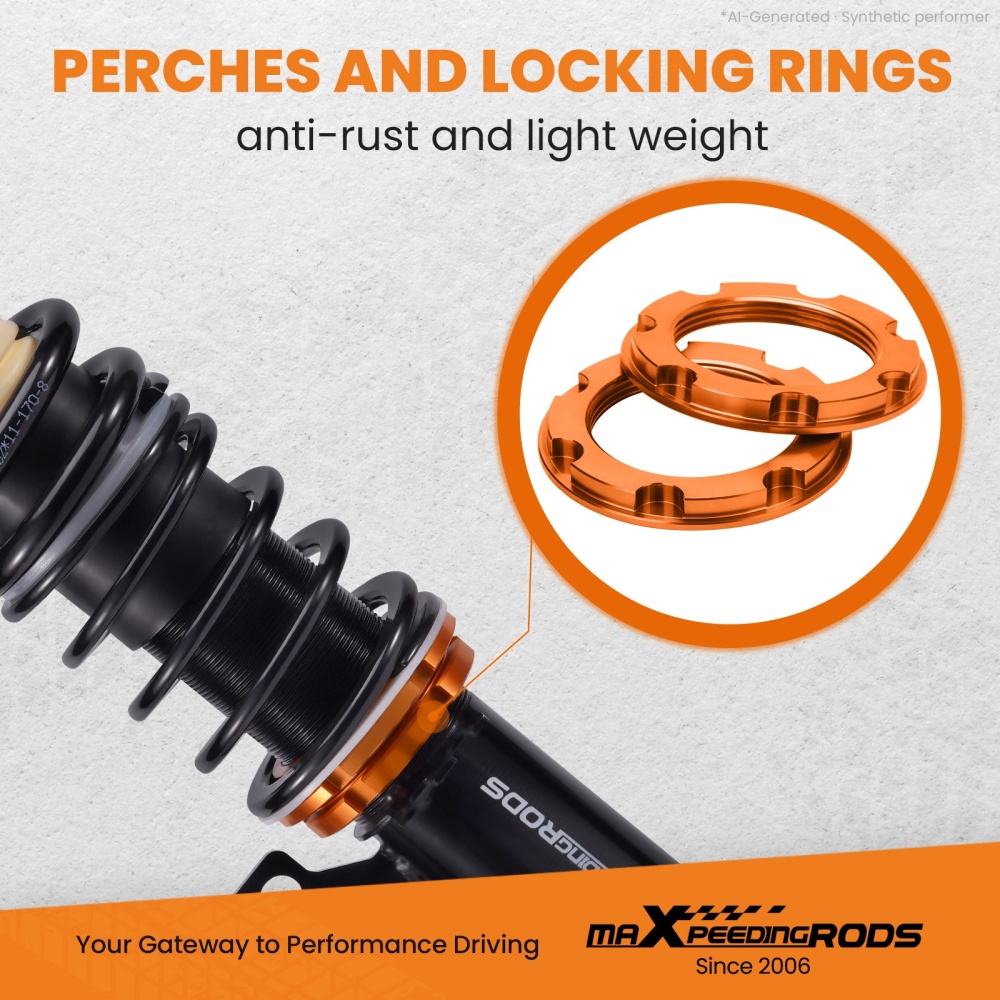 MaXpeedingrods Coilovers Lowering Kit For MK1 compatible for Audi TT Quattro 2000-2006