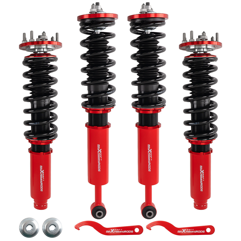Maxpeedingrods Kits de suspensión Coilovers de puntal de bobina de altura ajustable Compatible para Honda Accord 2003-2007