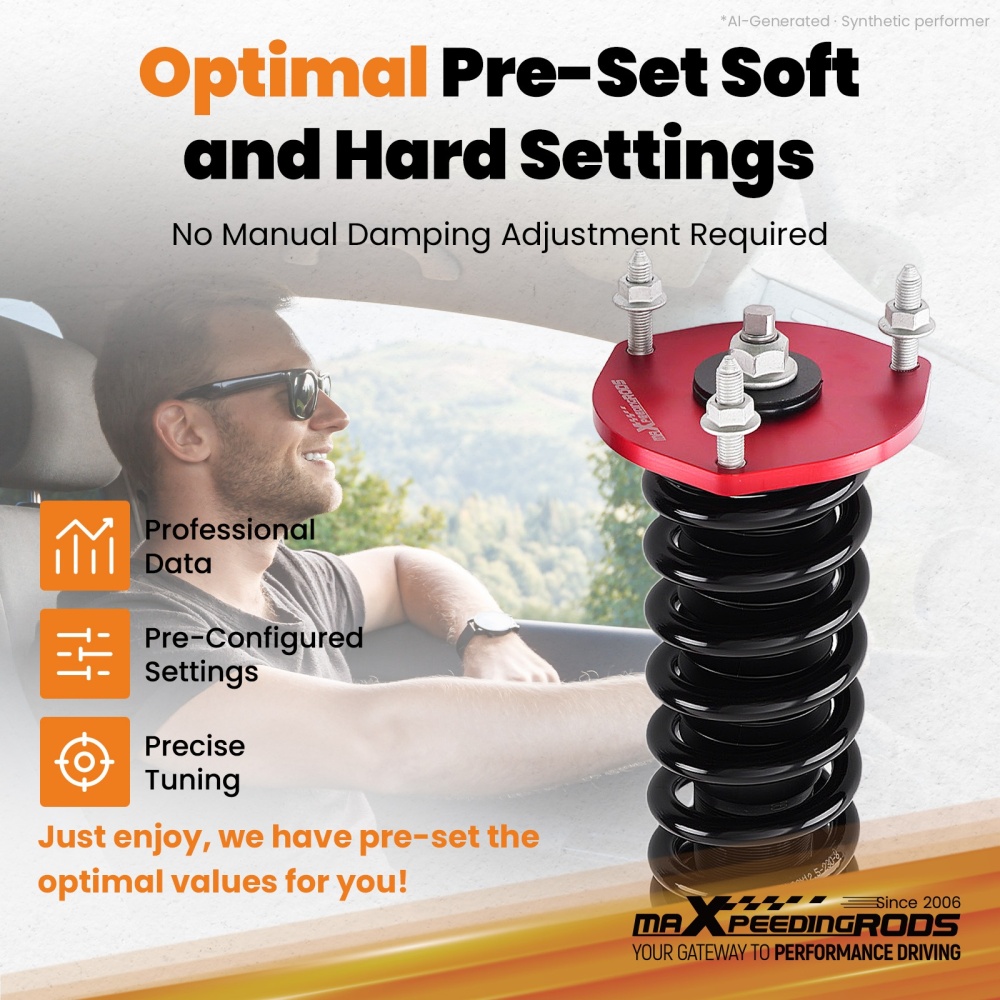 Adjustable Coilovers Suspension Lowering Kit compatible for Mazda Miata MX-5 NC 06-15
