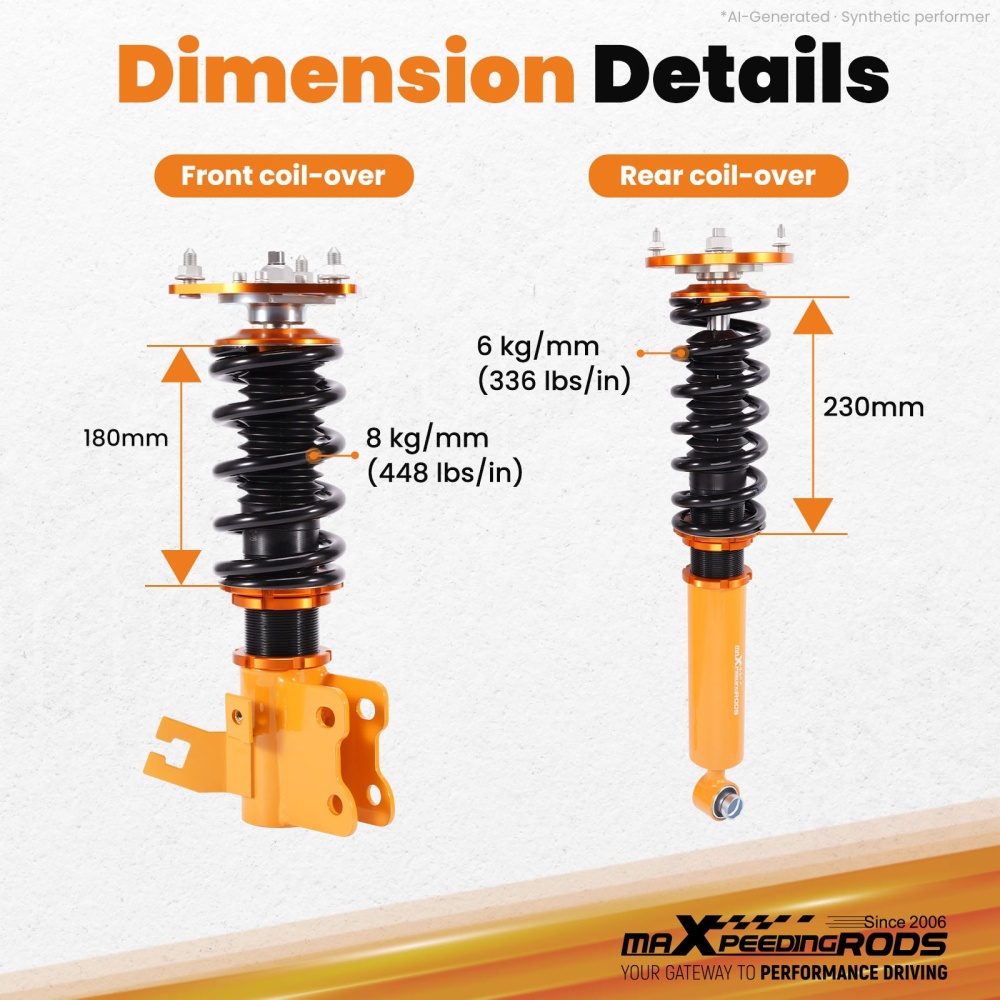 Coilovers compatible for Nissan S14 200SX Silvia 240SX Adjustable Height Suspension Struts