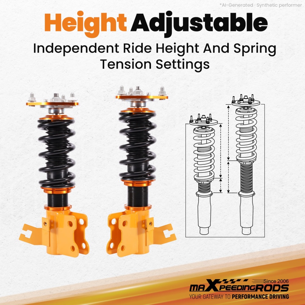 Coilovers compatible for Nissan S14 200SX Silvia 240SX Adjustable Height Suspension Struts
