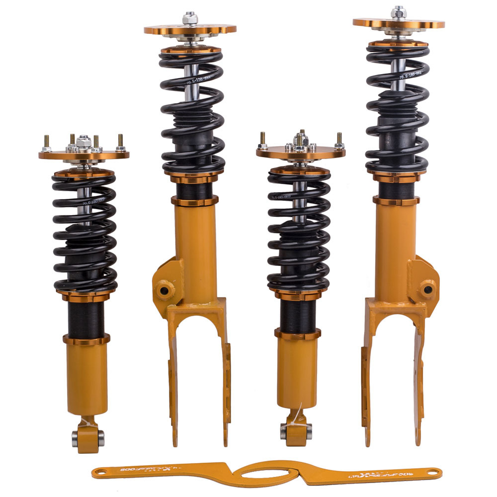 Coilovers Lowering Struts Kit compatible for Porsche Cayenne Turbo Sport 2003-2006 4.5L
