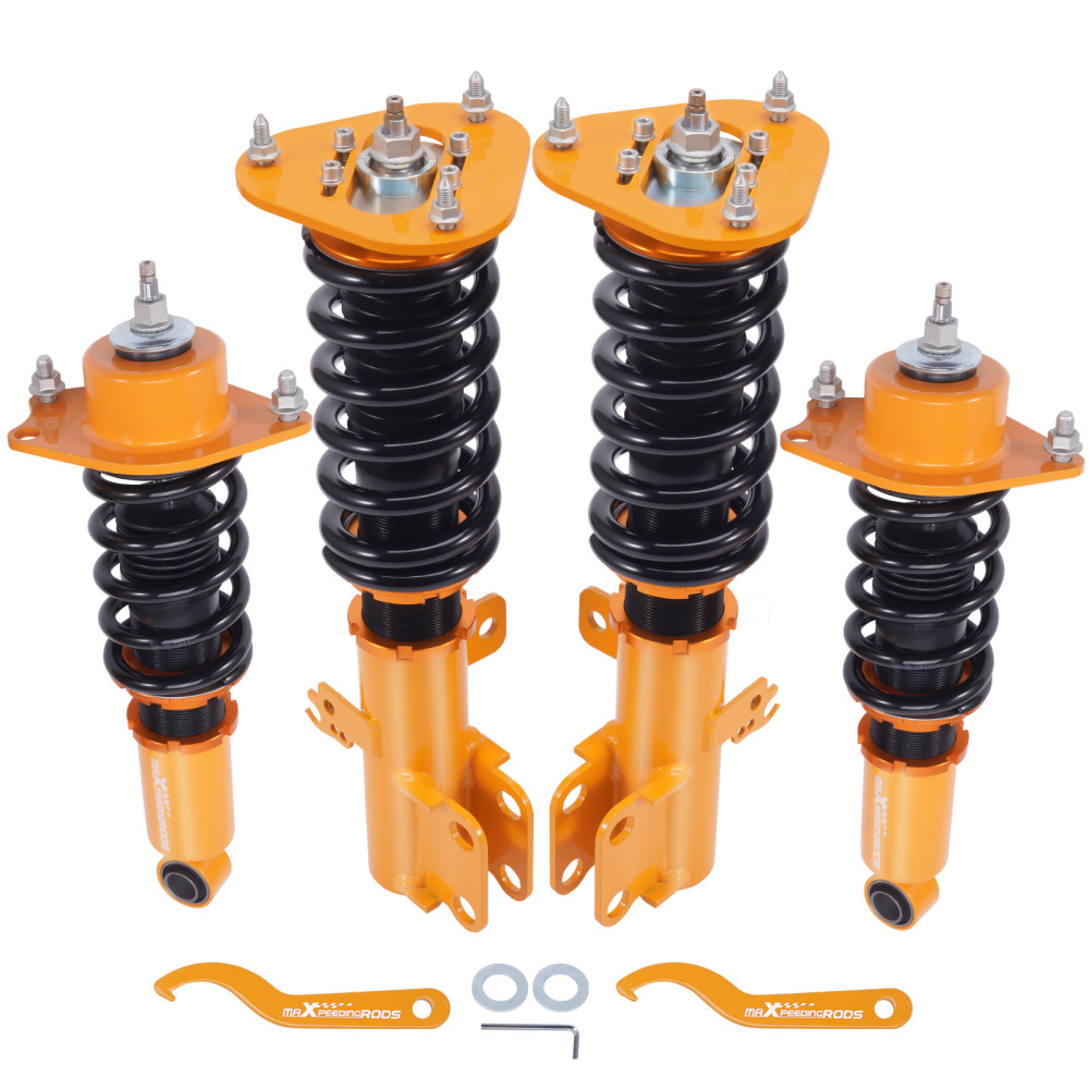 Adjustable Coilovers compatible for Toyota Corolla (E140) AZE141L XRS 2009-2010 Coil Over Spring Shock Absorbers Struts Golden Lowering Kit