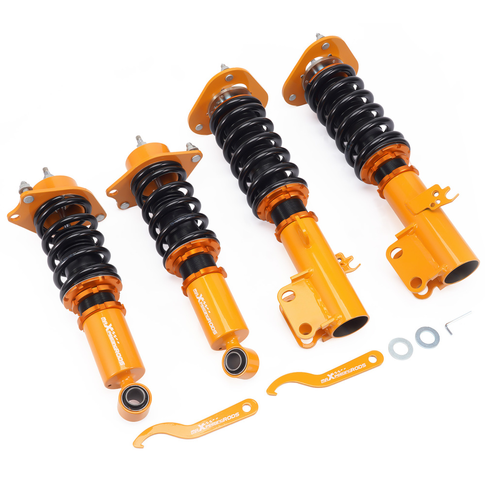 Adjustable Coilovers compatible for Toyota Corolla (E140) AZE141L XRS 2009-2010 Coil Over Spring Shock Absorbers Struts Golden Lowering Kit