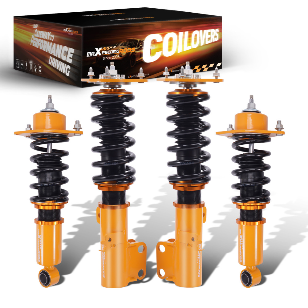 Adjustable Coilovers compatible for Toyota Corolla (E140) AZE141L XRS 2009-2010 Coil Over Spring Shock Absorbers Struts Golden Lowering Kit