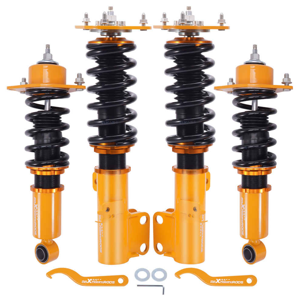Adjustable Coilovers compatible for Toyota Corolla (E140) AZE141L XRS 2009-2010 Coil Over Spring Shock Absorbers Struts Golden Lowering Kit