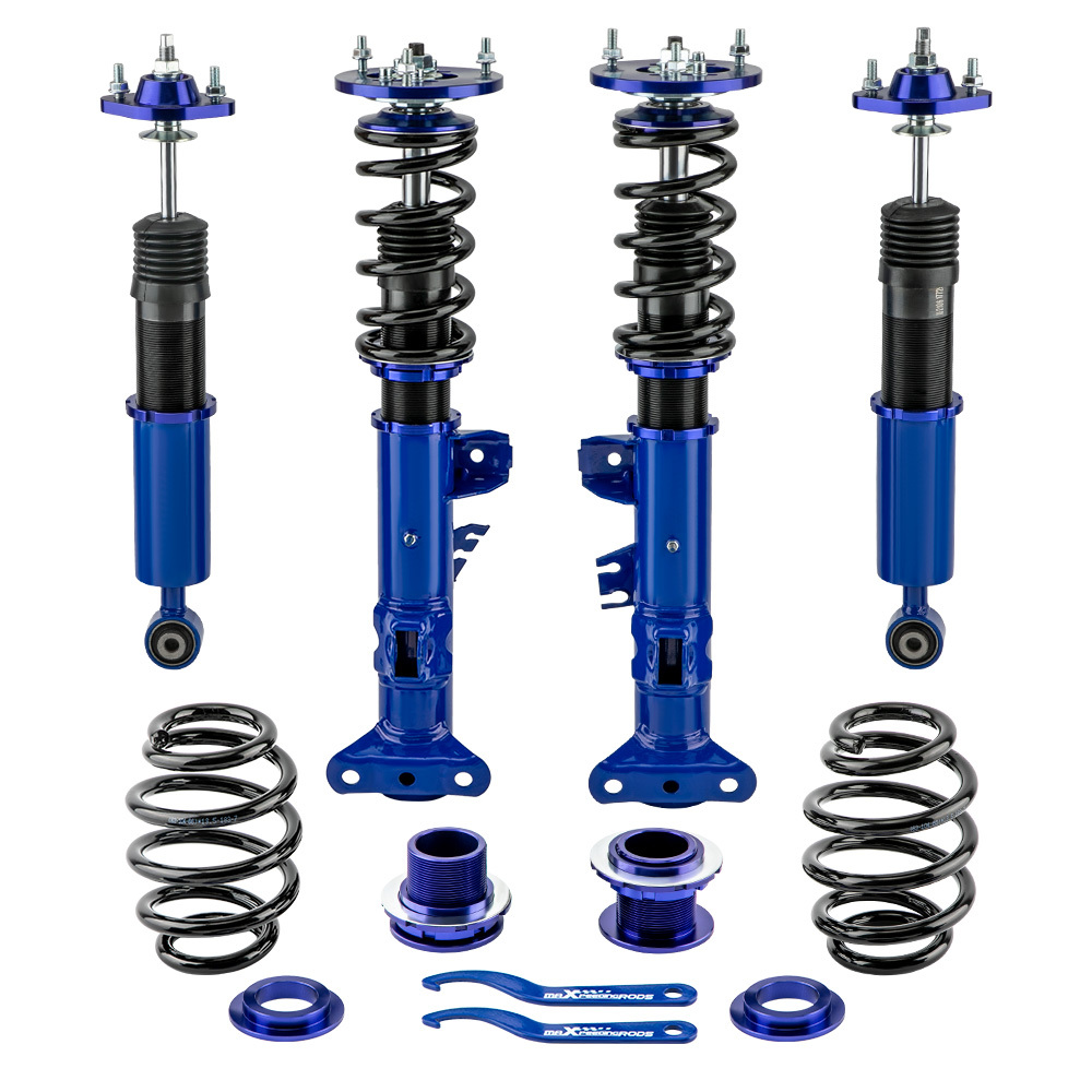 Maxpeedingrods Coilover Amortiguador Struts Kit de altura ajustable compatible para BMW 3 (E36) sedán/Convertible/coupé