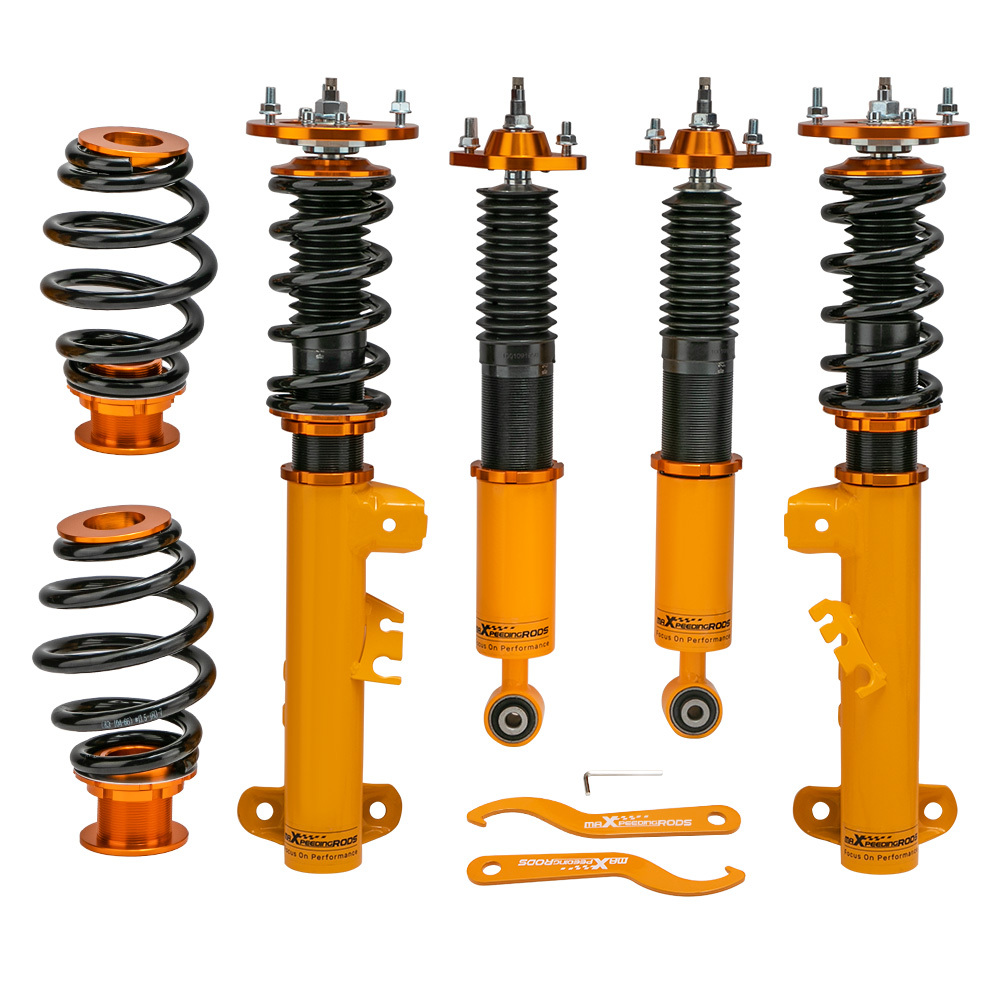 Maxpeedingrods Racing Amortiguador Coilover Kit de amortiguadores compatible para BMW 3 (E36) sedán de 4 puertas 1990-1998