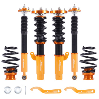 Maxpeedingrods 24 Way Damper Coilover Shock Strut compatible for BMW 3 2-door Convertible (E46) 00-07 lowering kit