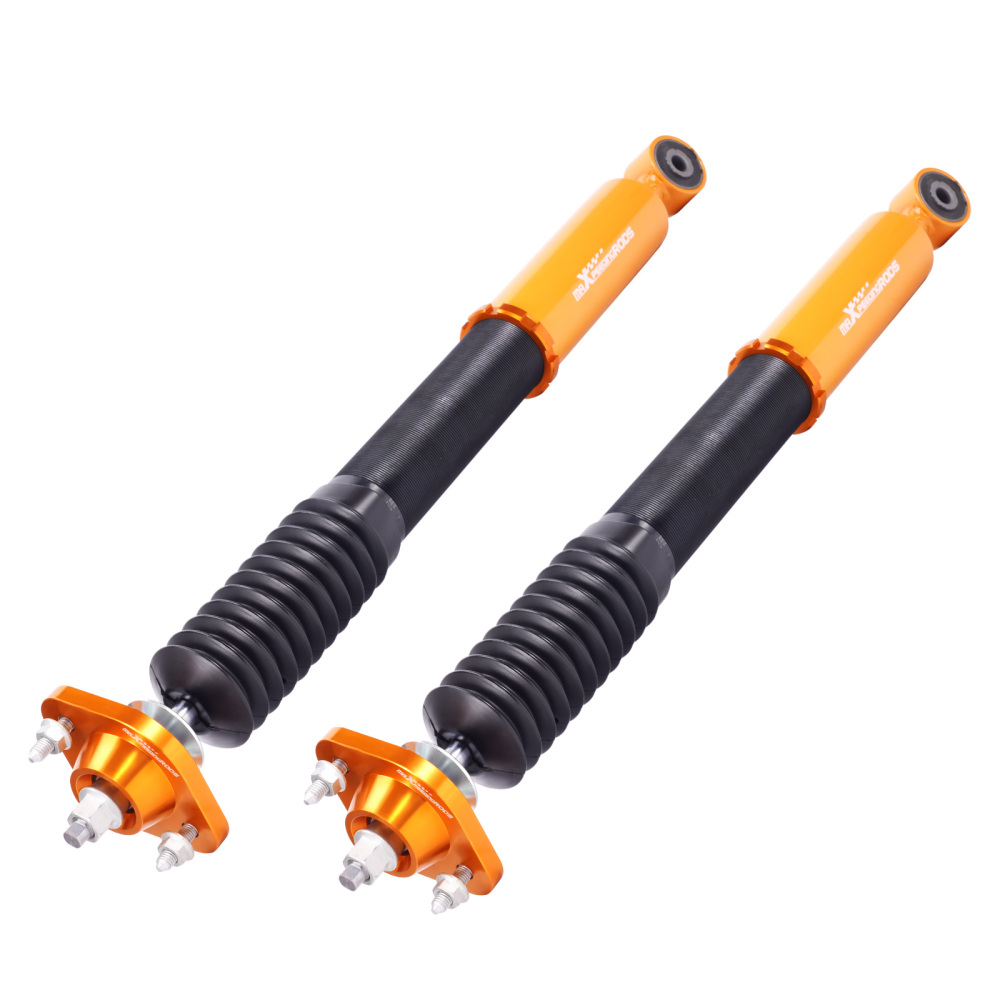 Maxpeedingrods Amortiguadores de amortiguador ajustable en altura Coilover compatible para BMW 3 (E46) Sedán de 4 puertas 1998-2005