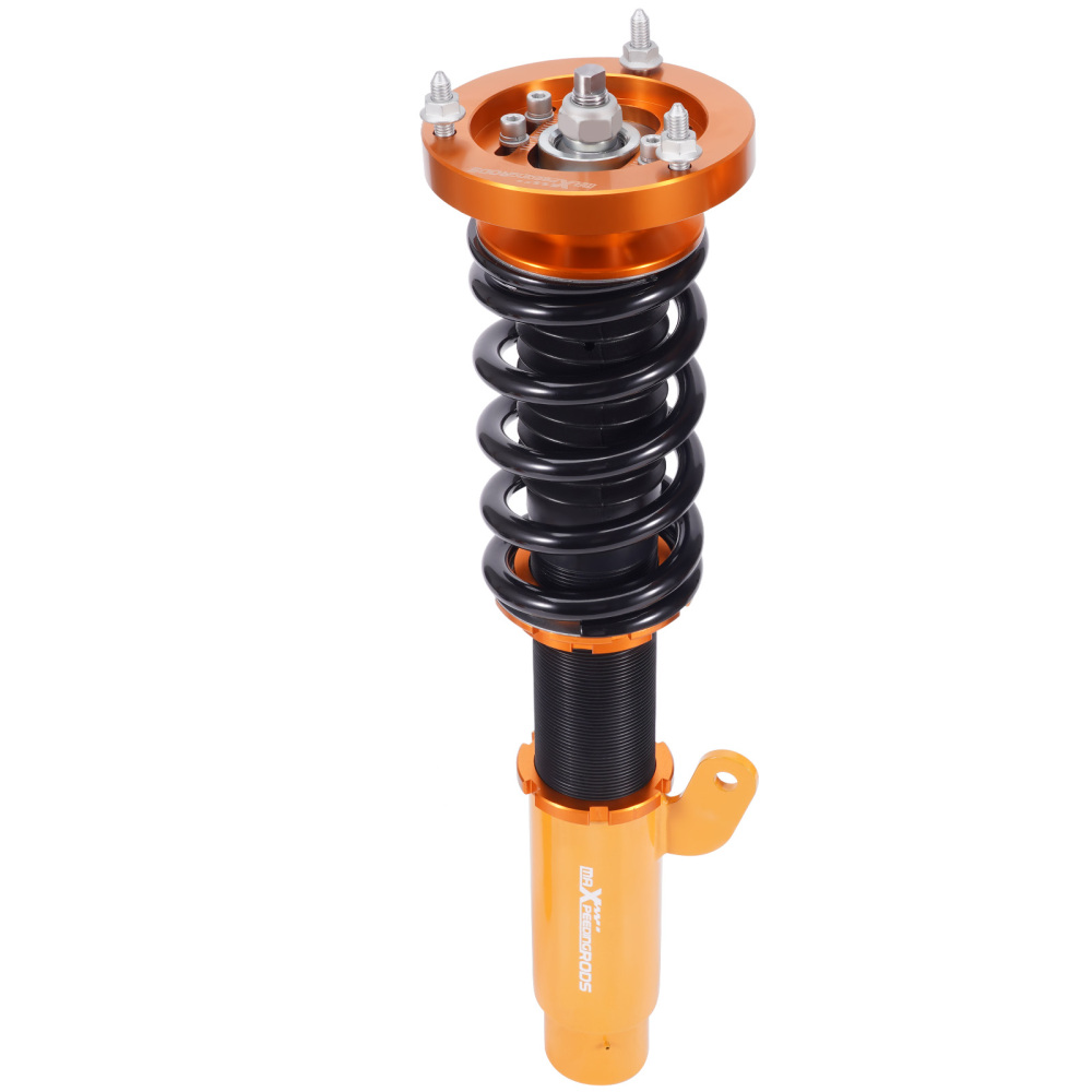 Maxpeedingrods Amortiguadores de amortiguador ajustable en altura Coilover compatible para BMW 3 (E46) Sedán de 4 puertas 1998-2005
