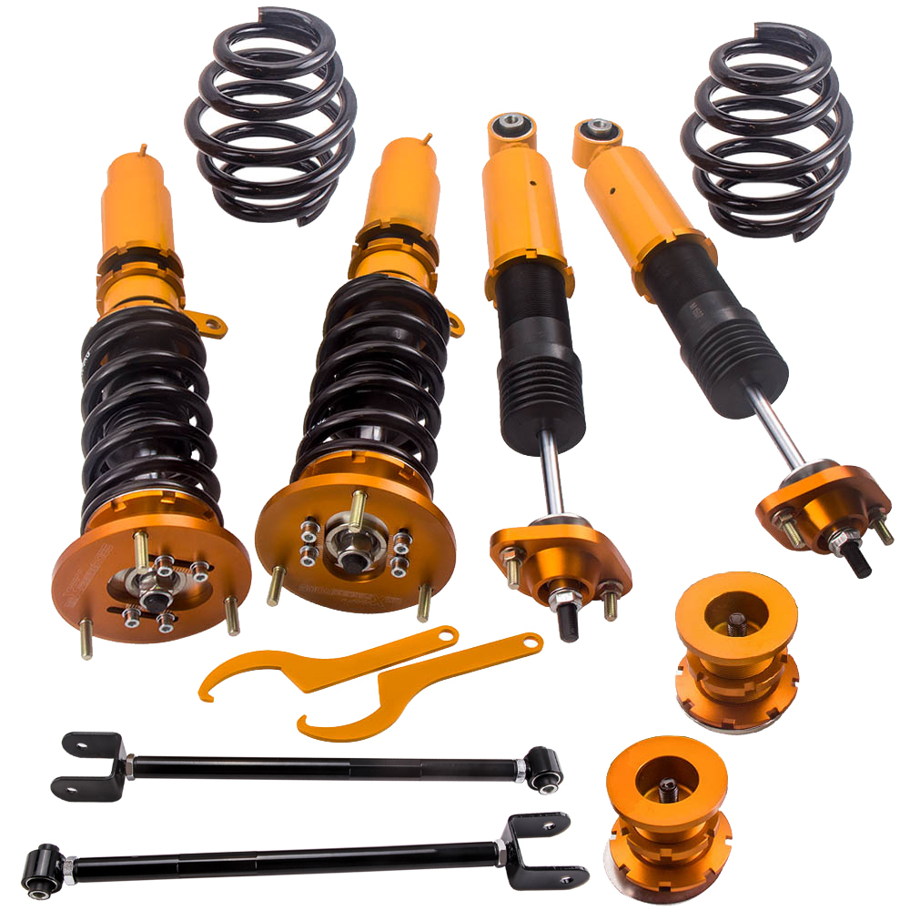 COILOVER SUSPENSION Kits Coupe Salooncompatible compatible para BMW 3 (E46) Sedán de 4 puertas 1998-2005 + Control Arms