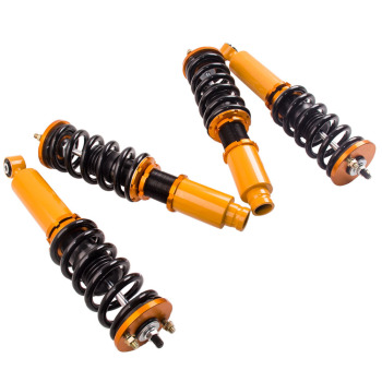 Compatible for Honda CRV 96-01 CR-V Pillow Ball Mount Height Adjustable Coilover Suspension Lowering Kit