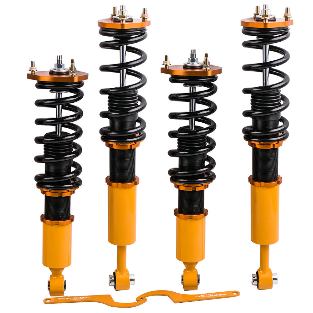 4x Kits Coilovers Suspensión Roscada Amortiguador Muelle compatible para Lexus IS300 01-05