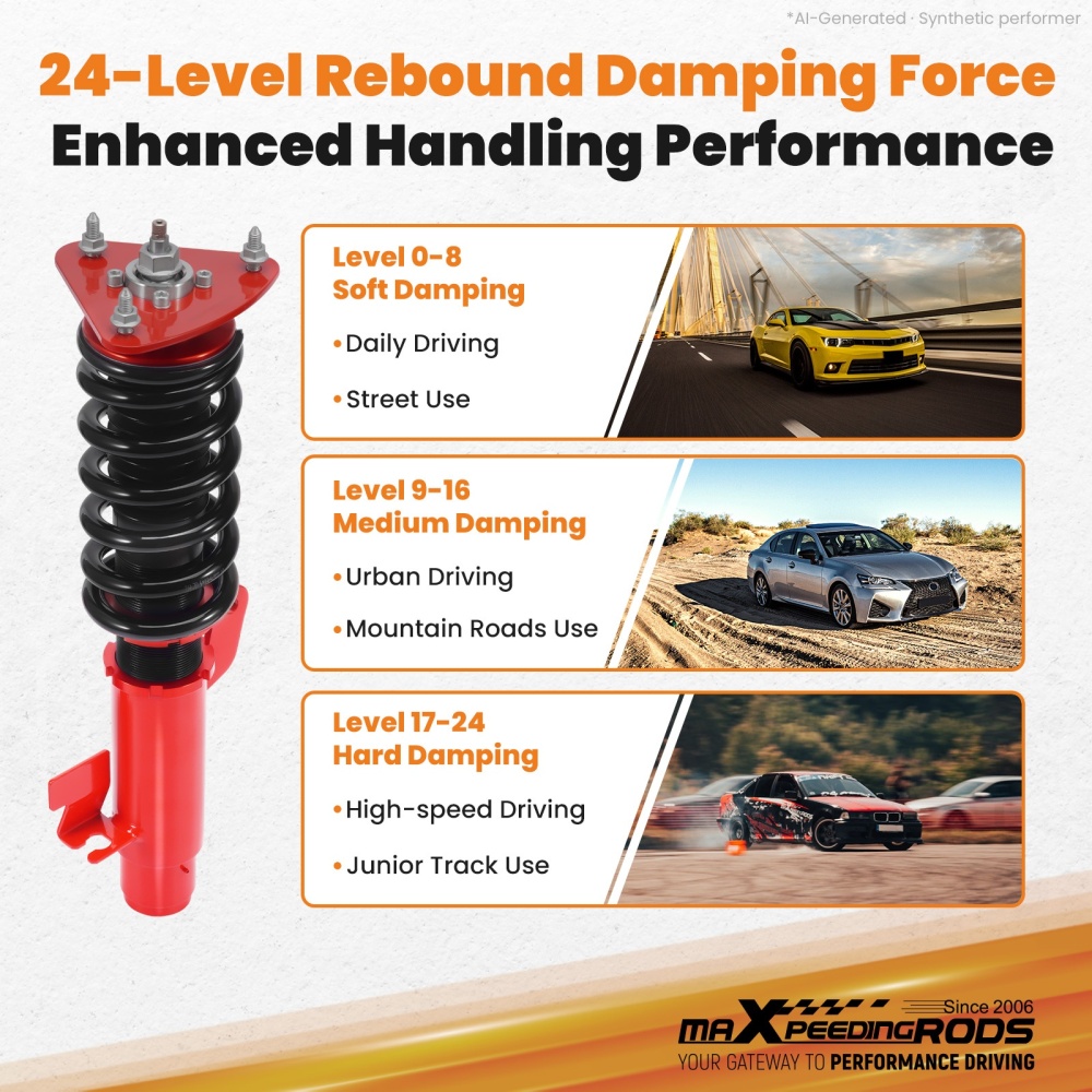 Coilover Kits compatible for Mazda 3 BK BL 2004-2013 Adjustable Suspension Shock Absorber