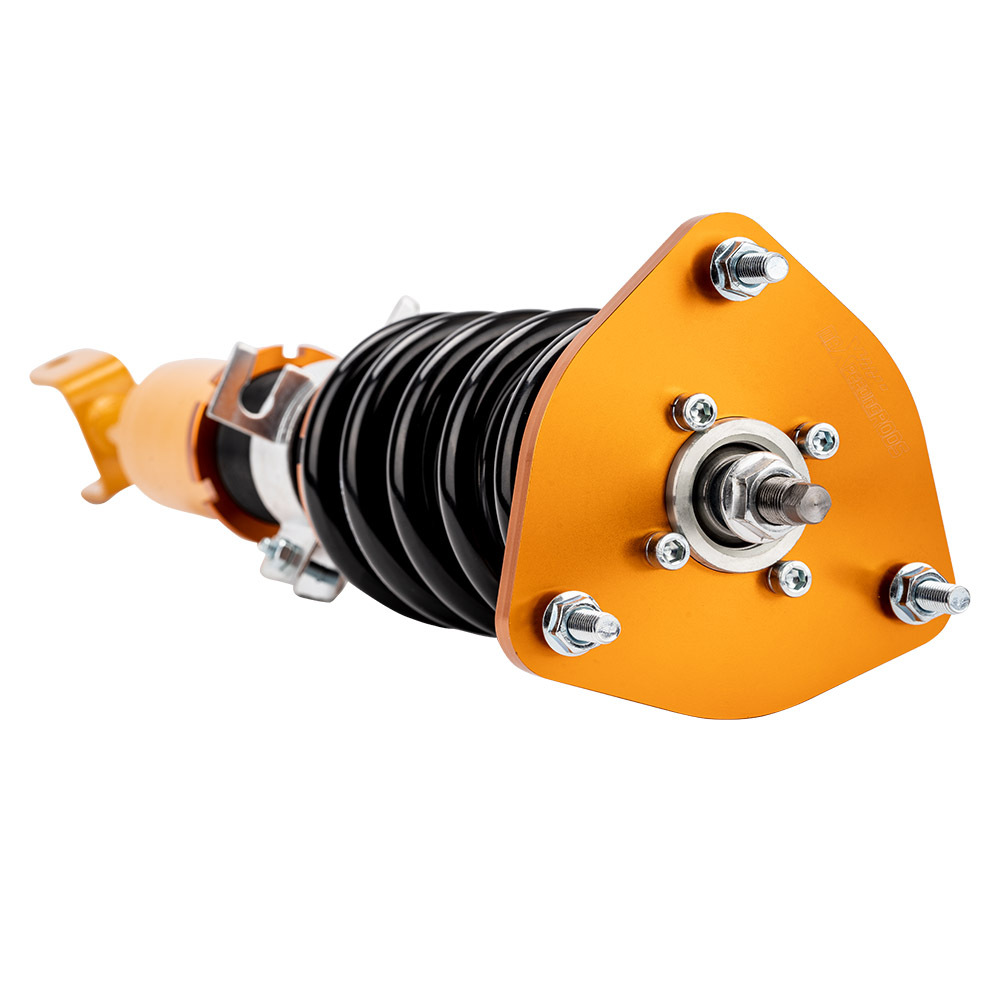 Kit de reducción de suspensión Coilover compatible con compatible para Nissan Fairlady 350Z Z33 03-08 Adj. Amortiguador juego de 4