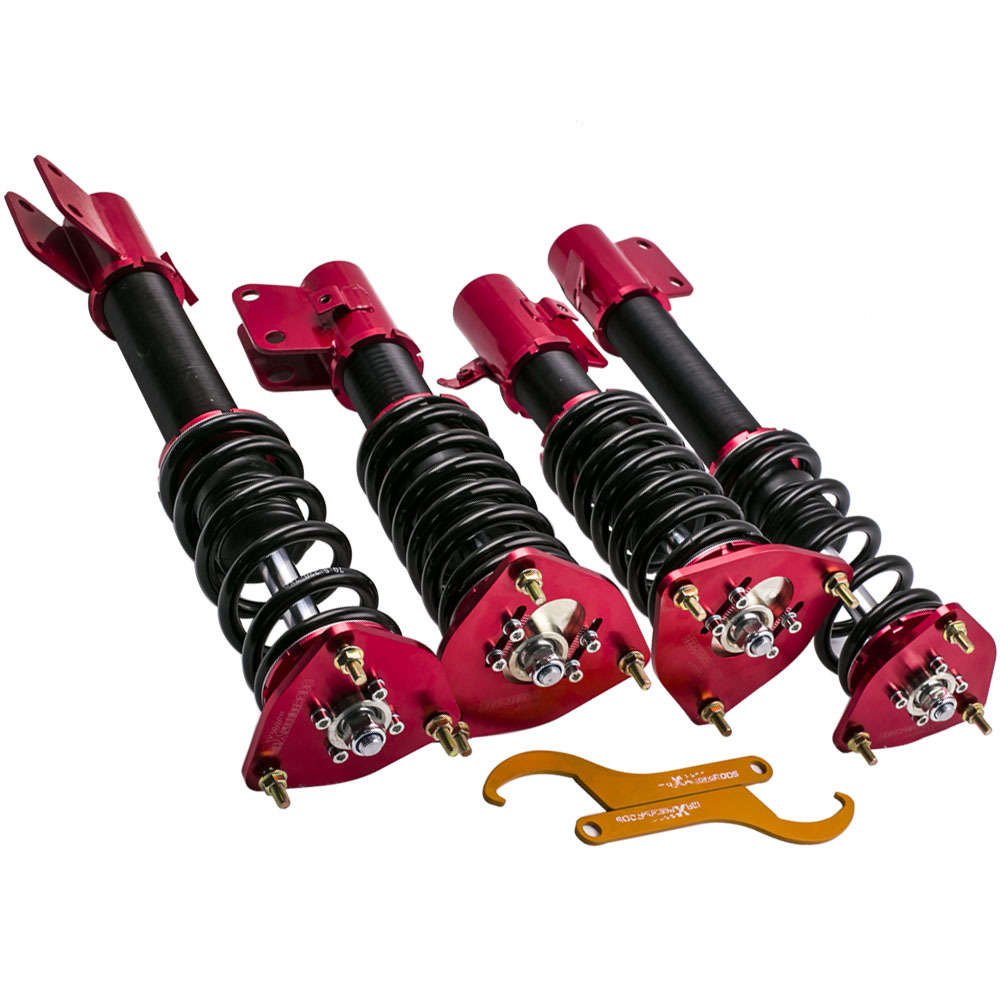 Adj Height Coilovers Suspensión Amortiguador compatible para Subaru Impreza GDB 02-07