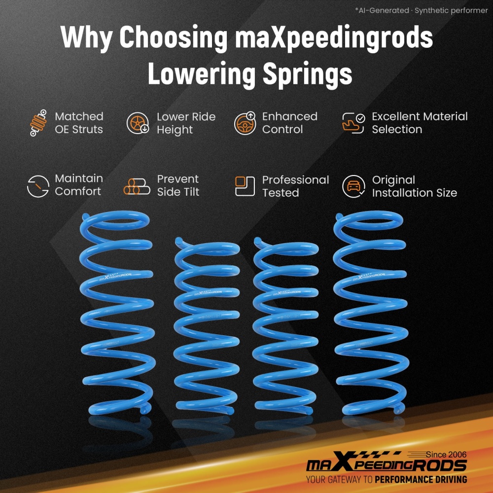LOWERING SPRINGS compatible for BMW 6 SERIES F06 GRAN COUPE 13-18 640i 650i
