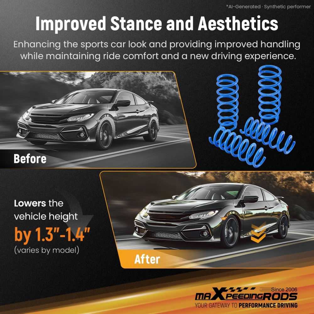 LOWERING SPRINGS compatible for BMW 6 SERIES F06 GRAN COUPE 13-18 640i 650i